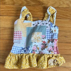 Handmade Patchwork Kids Tank Top - Multicolor